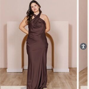 Revelry Satin Athena Dress